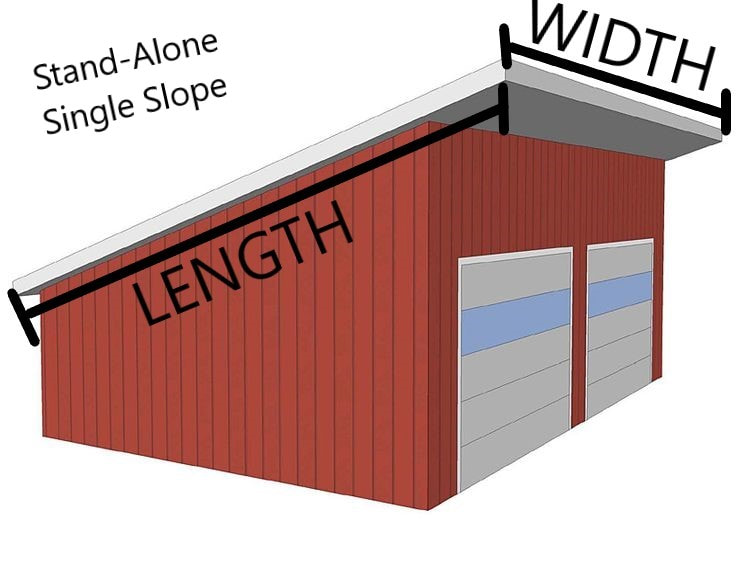 Single Slope Abc Form Legacy Pole Buildings And Metal Roofing Supply